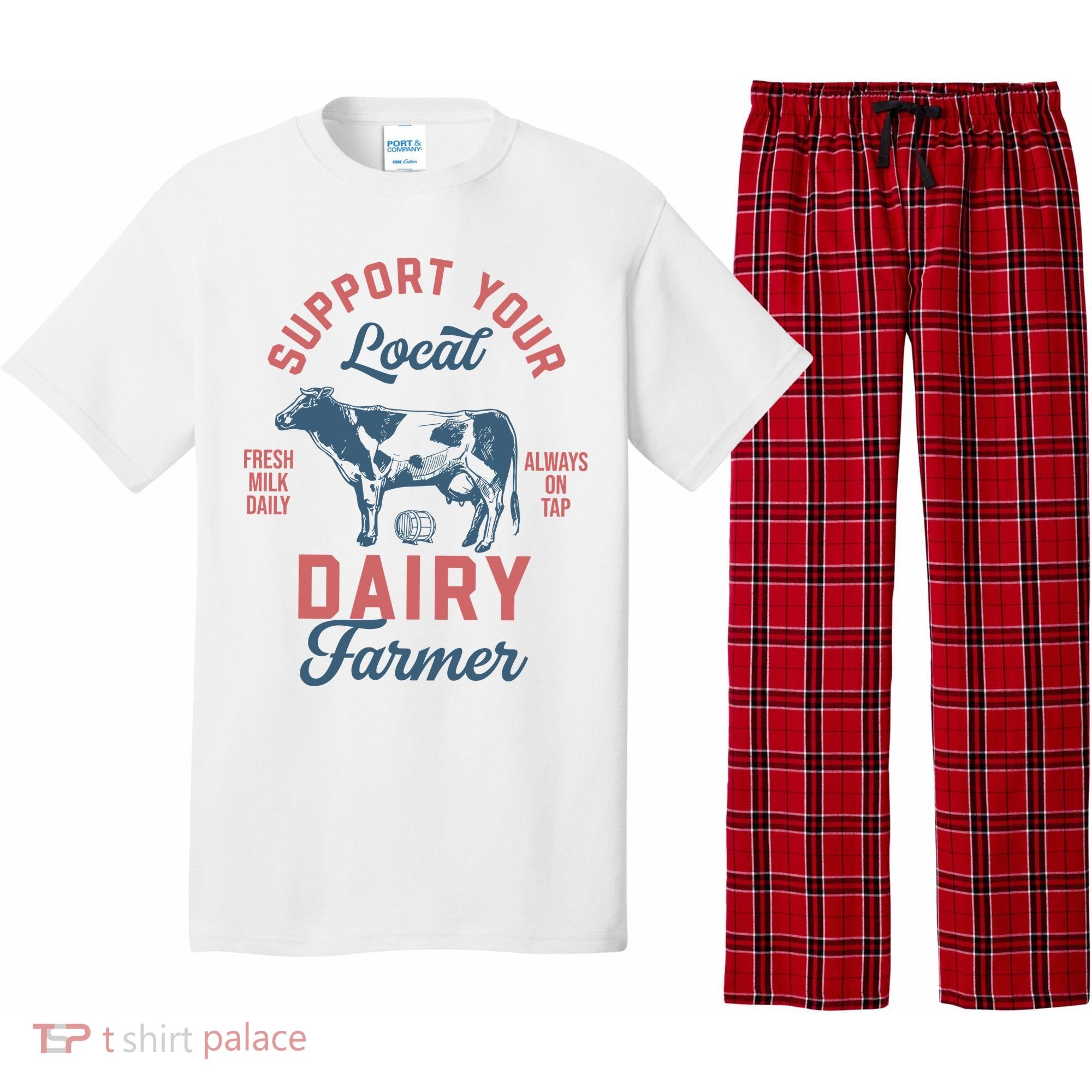Support Local Dairy Farmer Pajama Set