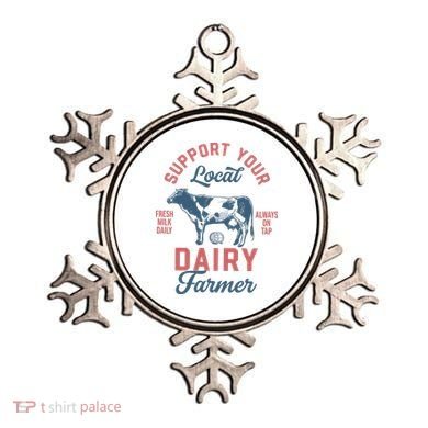 Support Local Dairy Farmer Ornament