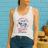 Support Local Dairy Farmer Women's Tank Top thumb 2