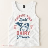 Support Local Dairy Farmer Tank Top thumb 2