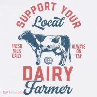 Support Local Dairy Farmer Golf Towel thumb 3