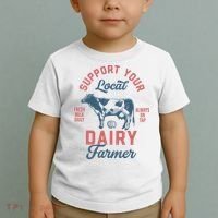 Support Local Dairy Farmer Toddler T-Shirt thumb 2