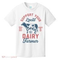 Support Local Dairy Farmer Kids T-Shirt thumb 0
