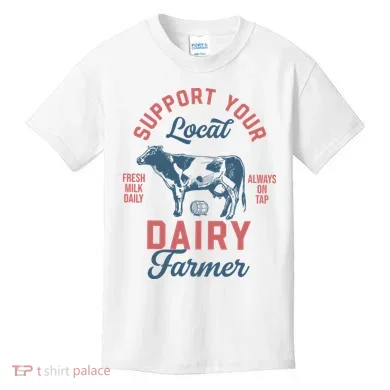 Support Local Dairy Farmer Kids T-Shirt