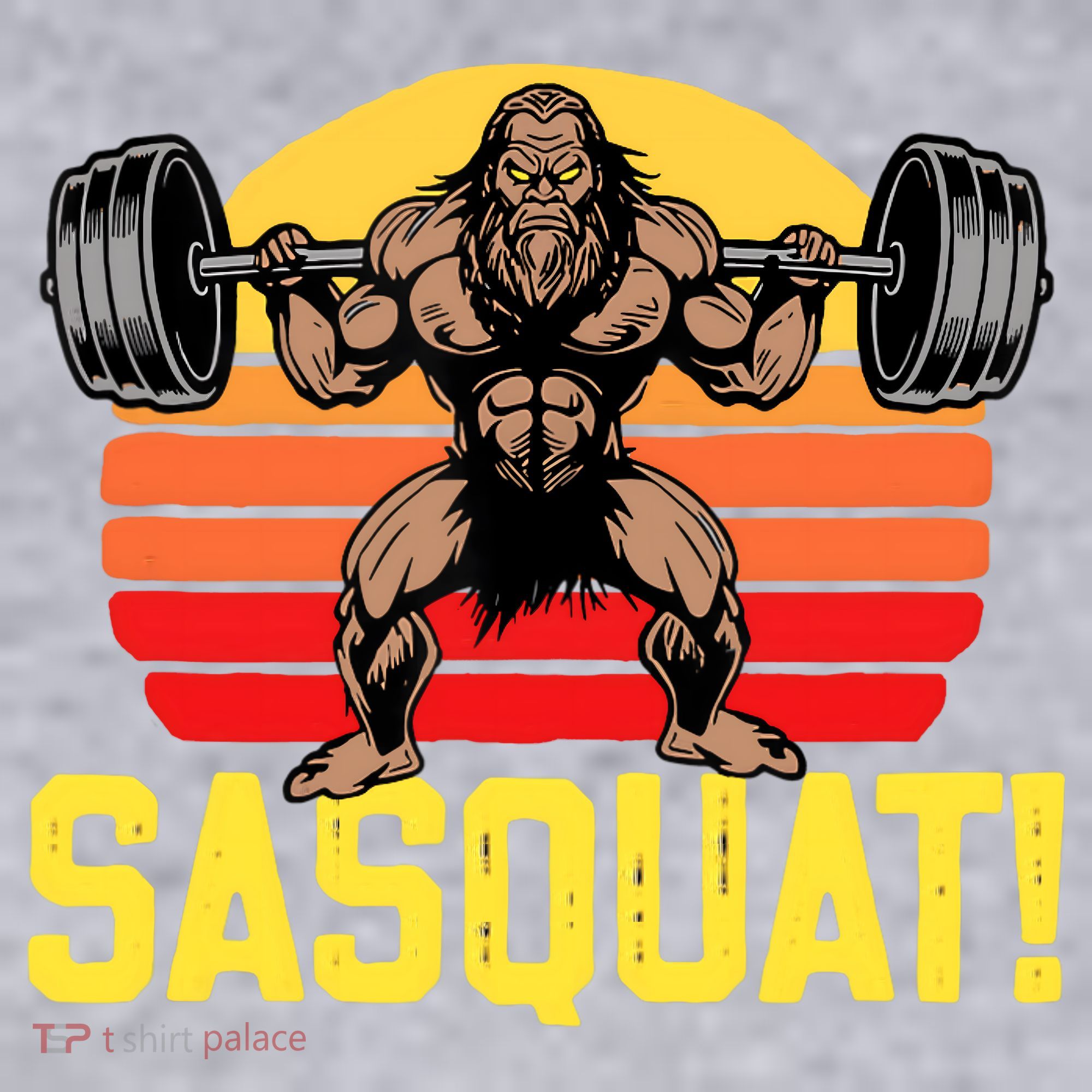 Sasquat! Leg Day Weightlifting Bigfoot Squat Funny Gym Women's Sweatshirt