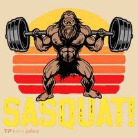 Sasquat! Leg Day Weightlifting Bigfoot Squat Funny Gym Tote Bag thumb 4