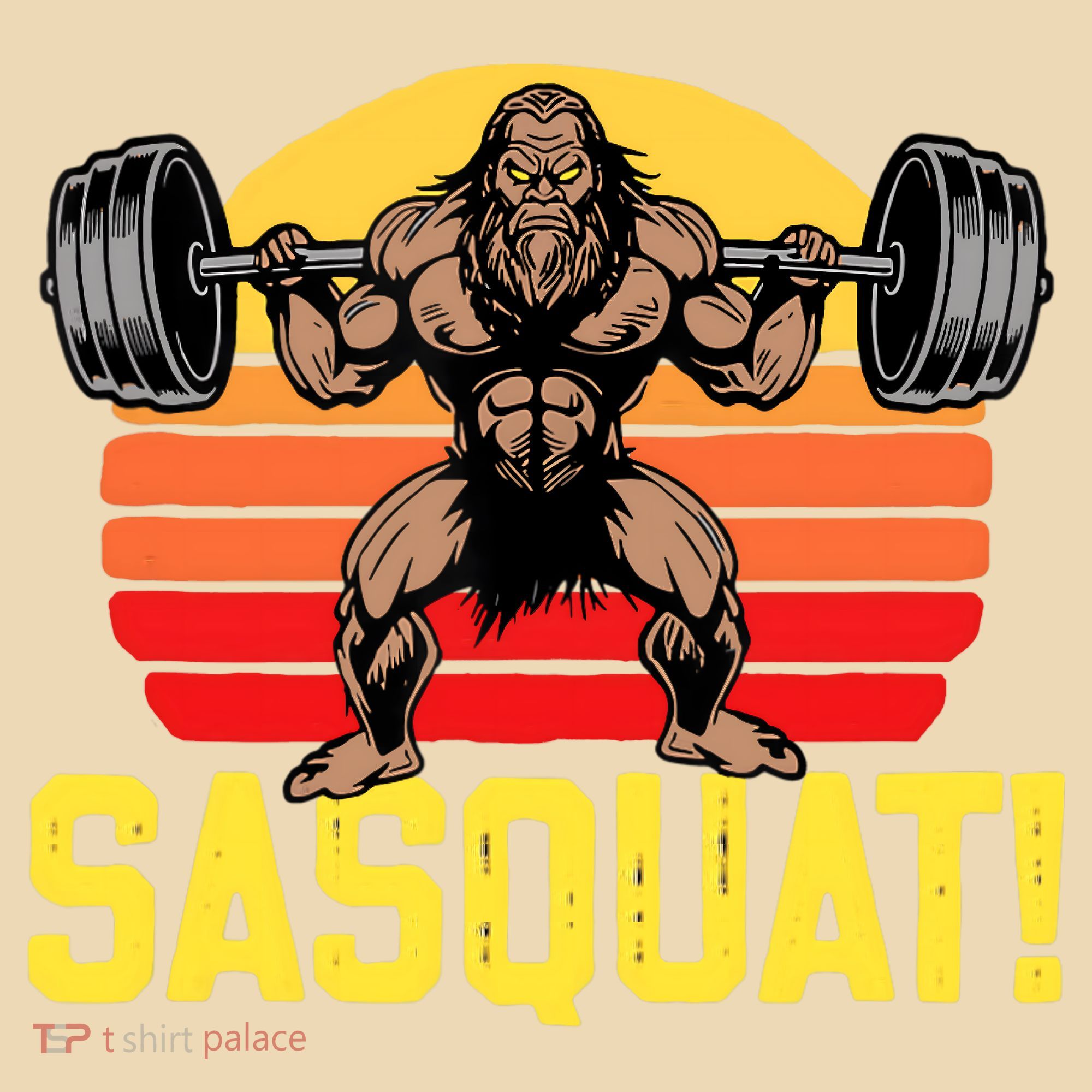 Sasquat! Leg Day Weightlifting Bigfoot Squat Funny Gym Tote Bag