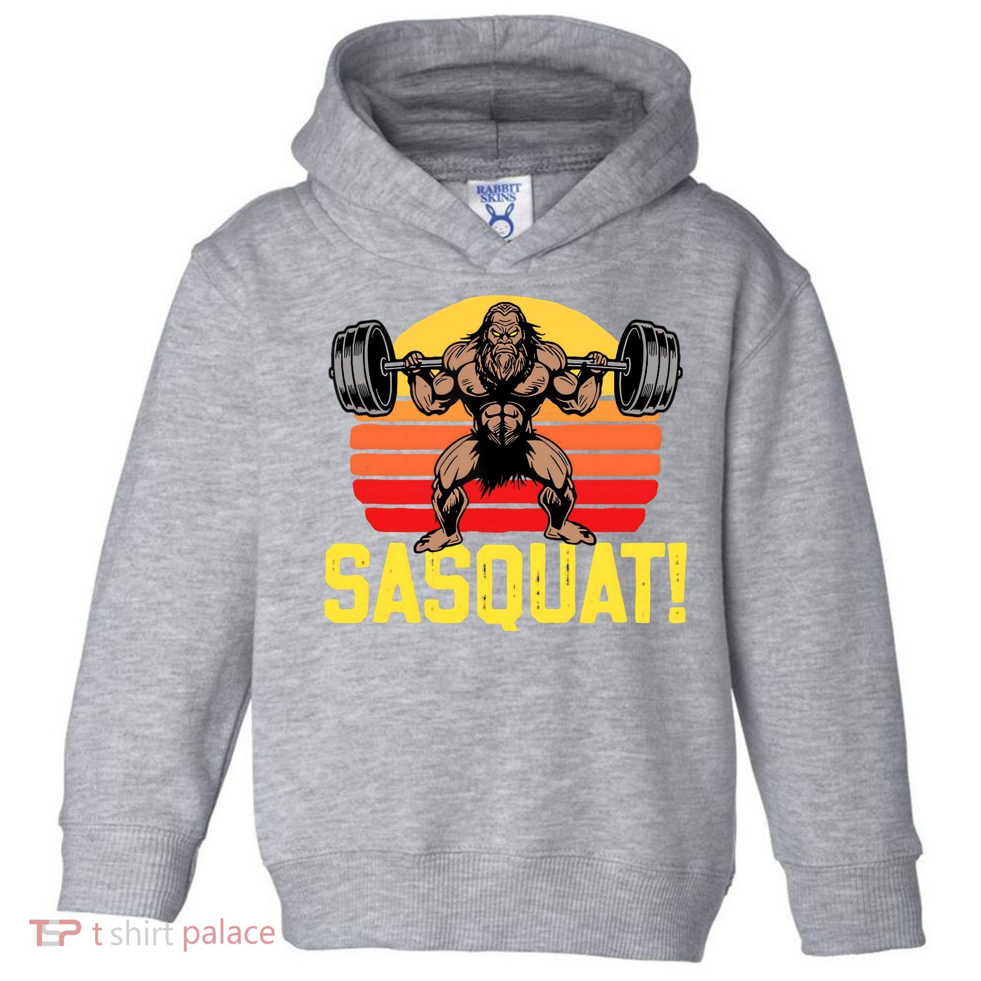 Sasquat! Leg Day Weightlifting Bigfoot Squat Funny Gym Toddler Hoodie