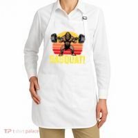 Sasquat! Leg Day Weightlifting Bigfoot Squat Funny Gym Apron thumb 2