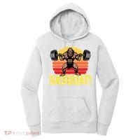 Sasquat! Leg Day Weightlifting Bigfoot Squat Funny Gym Women's Hoodie thumb 0