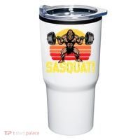 Sasquat! Leg Day Weightlifting Bigfoot Squat Funny Gym Tumbler thumb 0