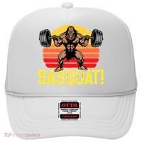 Sasquat! Leg Day Weightlifting Bigfoot Squat Funny Gym Hat thumb 0
