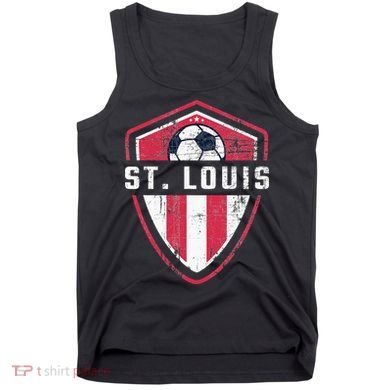 St Louis Er Retro Vintage Badge Tank Top