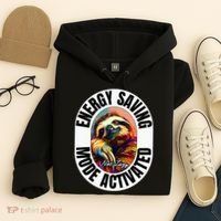 Sloth Lover Energy Saving Mode Activated Sloth Hoodie thumb 4