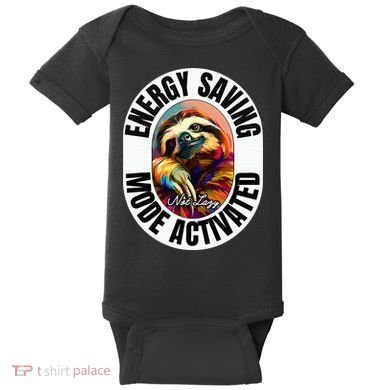 Sloth Lover Energy Saving Mode Activated Sloth Baby Bodysuit