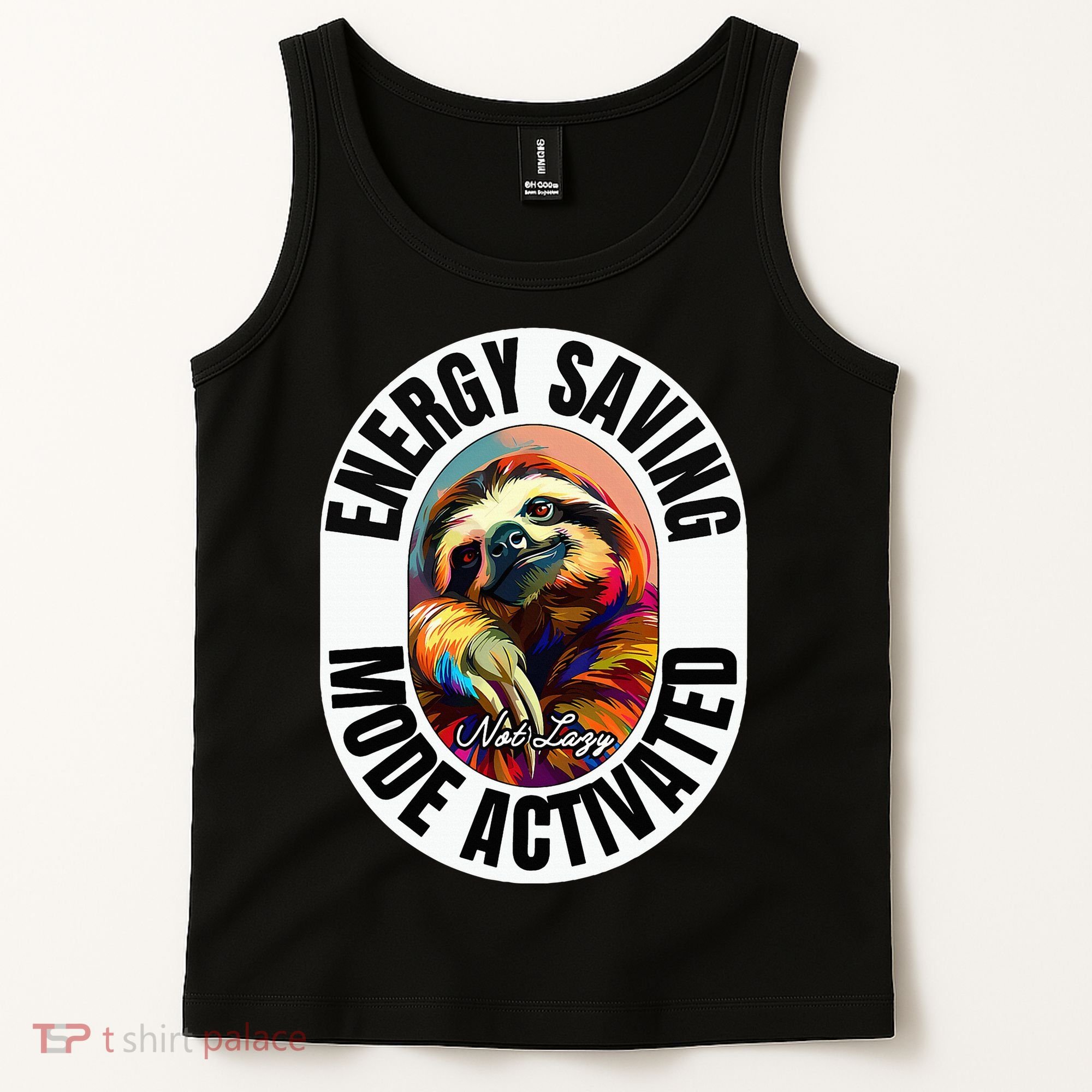 Sloth Lover Energy Saving Mode Activated Sloth Tank Top