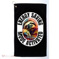 Sloth Lover Energy Saving Mode Activated Sloth Golf Towel thumb 0