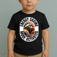 Sloth Lover Energy Saving Mode Activated Sloth Toddler T-Shirt thumb 2