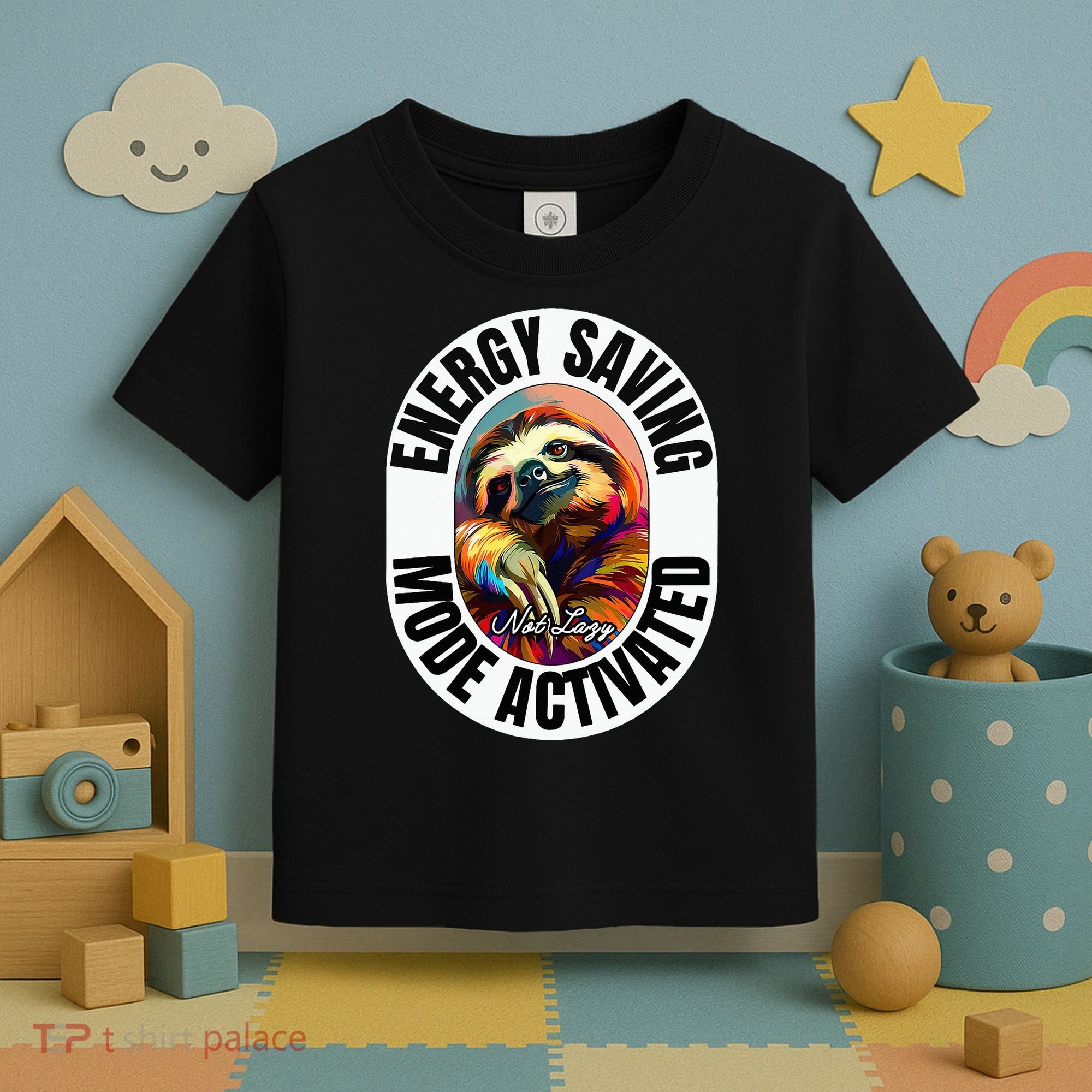 Sloth Lover Energy Saving Mode Activated Sloth Toddler T-Shirt