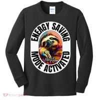 Sloth Lover Energy Saving Mode Activated Sloth Kids Long Sleeve Shirt thumb 0