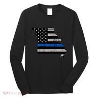 Support Law Enforcement Police Missouri Officer Blue Long Sleeve Shirt thumb 0