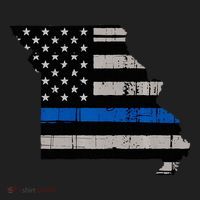 Support Law Enforcement Police Missouri Officer Blue Beanie thumb 2