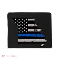 Support Law Enforcement Police Missouri Officer Blue Mousepad thumb 0