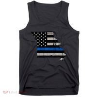 Support Law Enforcement Police Missouri Officer Blue Tank Top thumb 0