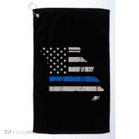 Support Law Enforcement Police Missouri Officer Blue Golf Towel thumb 0