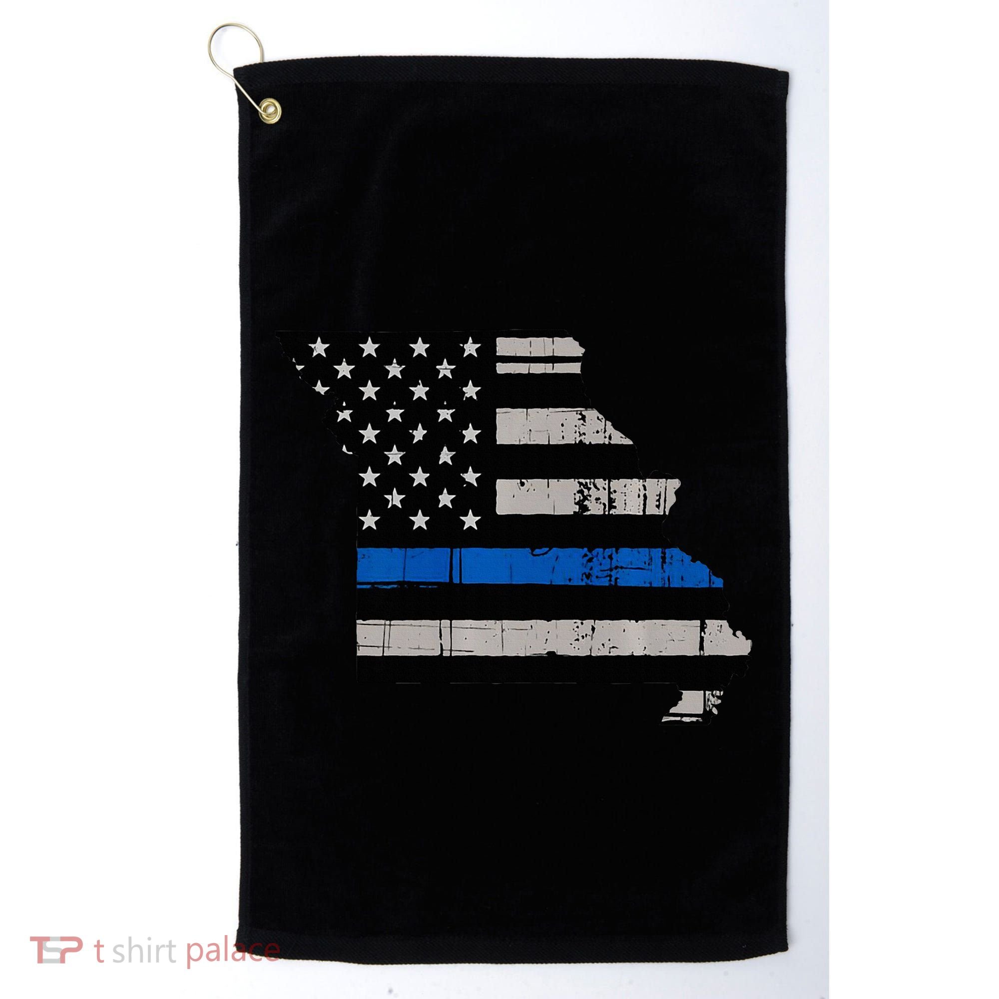 Support Law Enforcement Police Missouri Officer Blue Golf Towel