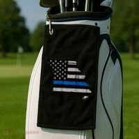 Support Law Enforcement Police Missouri Officer Blue Golf Towel thumb 2