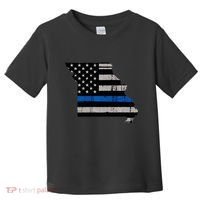 Support Law Enforcement Police Missouri Officer Blue Toddler T-Shirt thumb 0