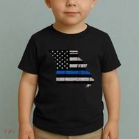 Support Law Enforcement Police Missouri Officer Blue Toddler T-Shirt thumb 2