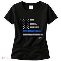 Support Law Enforcement Police Missouri Officer Blue Women's T-Shirt thumb 0
