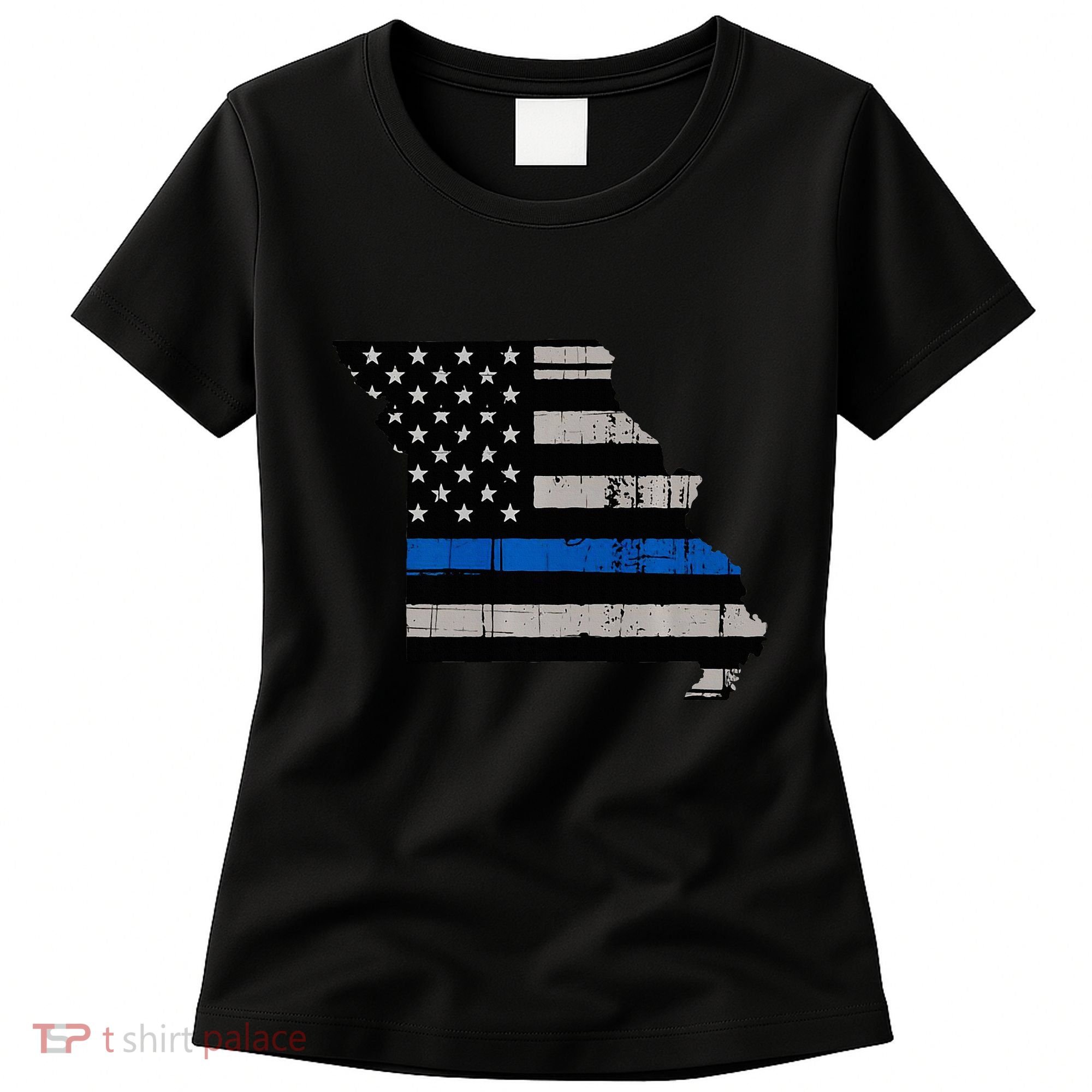 Support Law Enforcement Police Missouri Officer Blue Women's T-Shirt