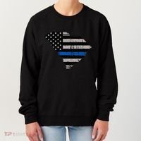 Support Law Enforcement South Carolina Police Officer Women's Sweatshirt thumb 0