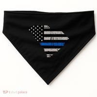 Support Law Enforcement South Carolina Police Officer USA-Made Doggie Bandana thumb 0