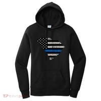 Support Law Enforcement South Carolina Police Officer Women's Hoodie thumb 0