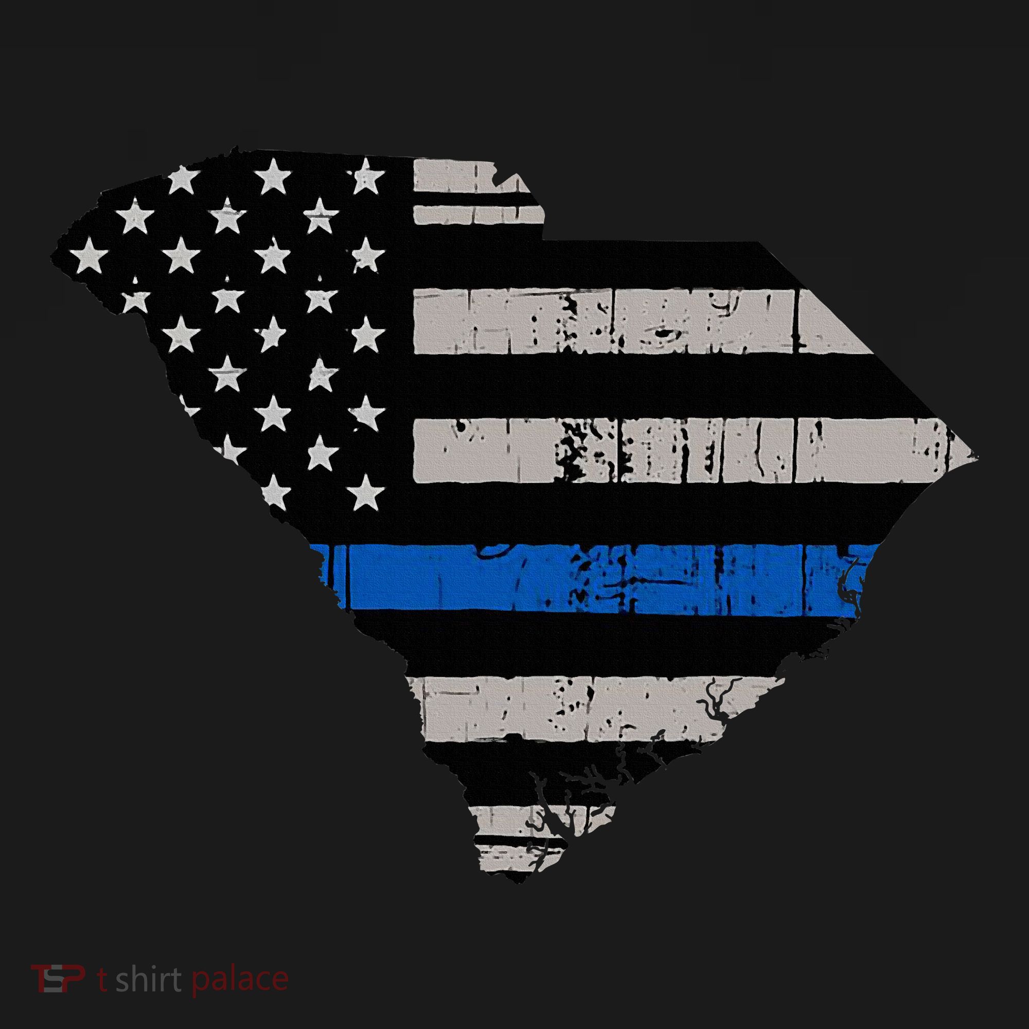 Support Law Enforcement South Carolina Police Officer Women's Hoodie