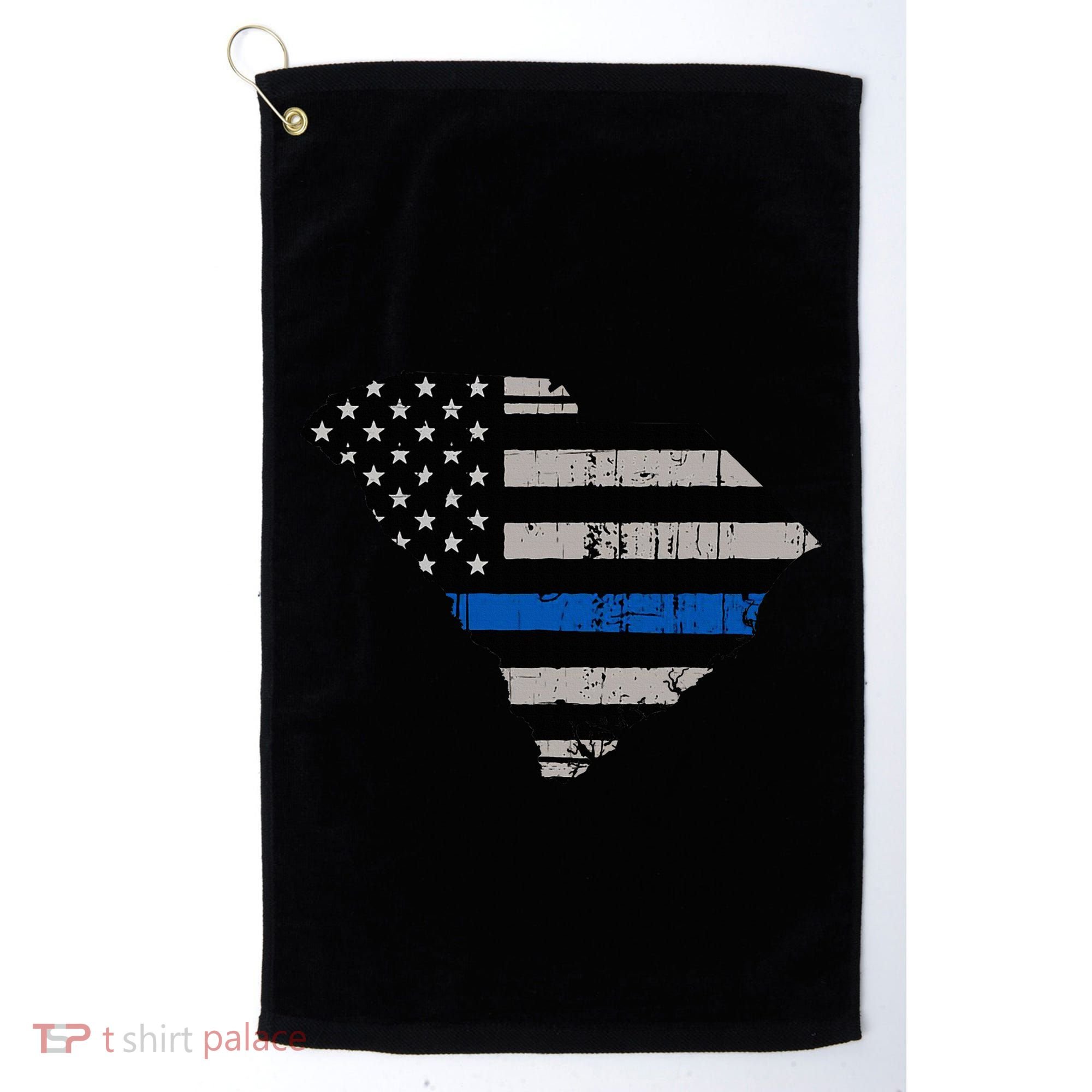 Support Law Enforcement South Carolina Police Officer Golf Towel