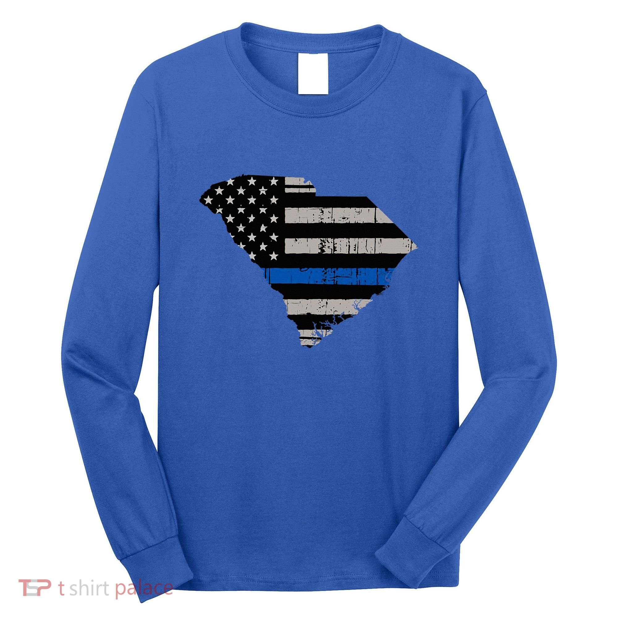 Support Law Enforcement South Carolina Police Officer Long Sleeve Shirt