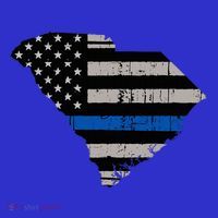 Support Law Enforcement South Carolina Police Officer Toddler T-Shirt thumb 4