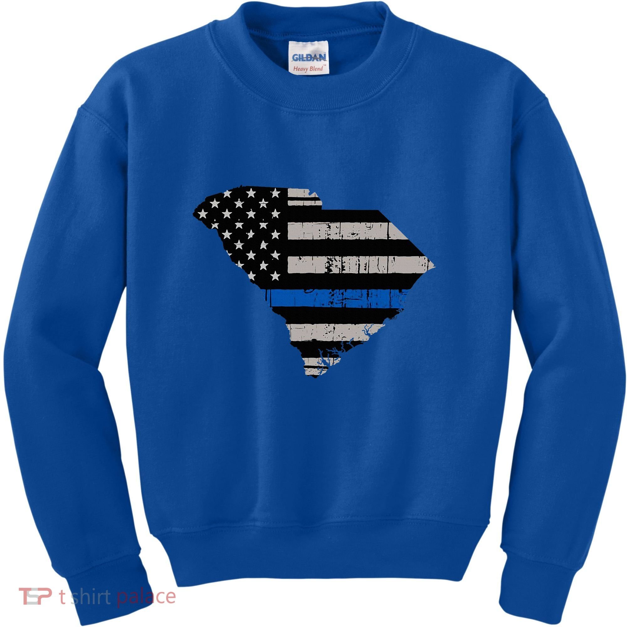 Support Law Enforcement South Carolina Police Officer Kids Sweatshirt