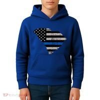 Support Law Enforcement South Carolina Police Officer Kids Hoodie thumb 4
