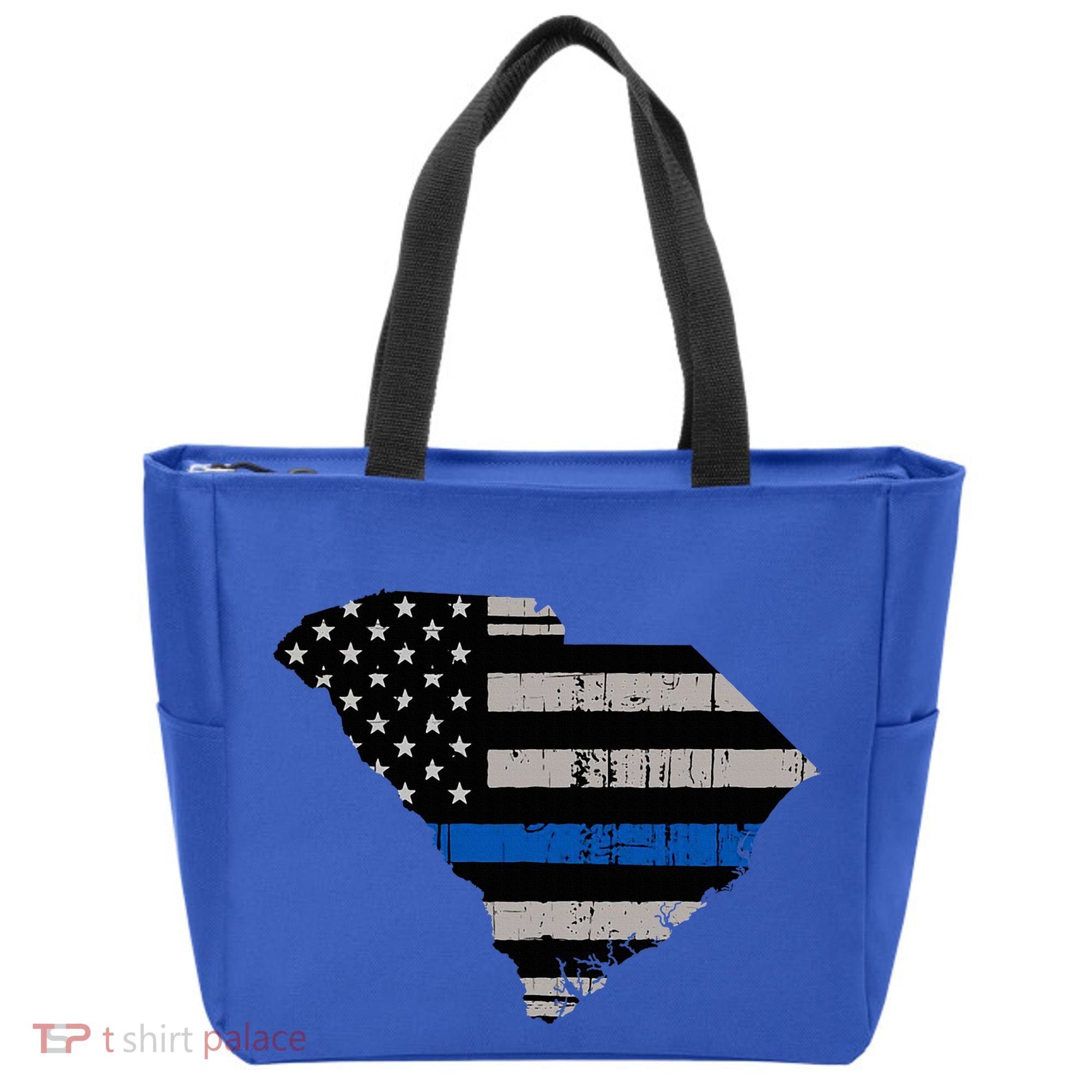 Support Law Enforcement South Carolina Police Officer Tote Bag