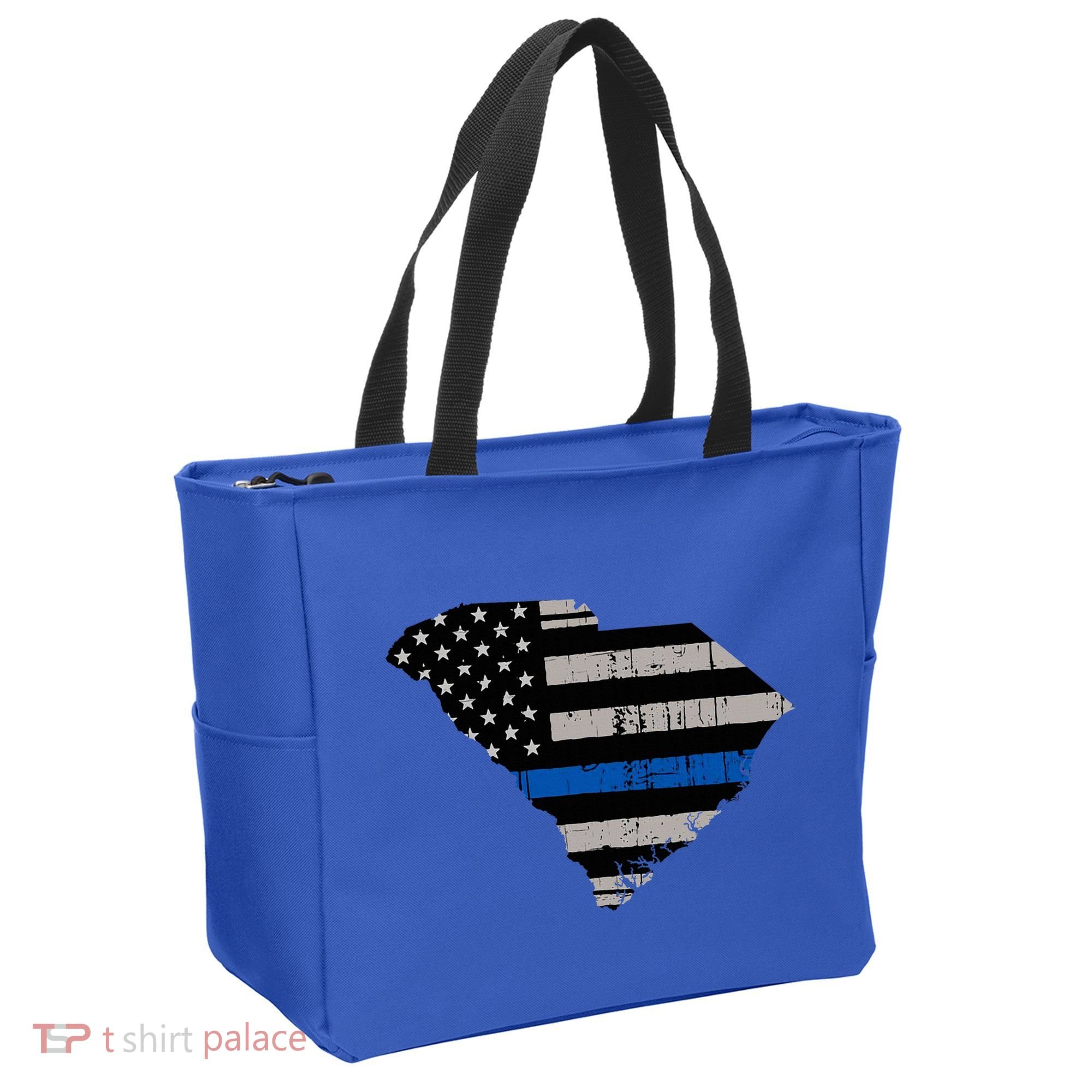 Support Law Enforcement South Carolina Police Officer Tote Bag