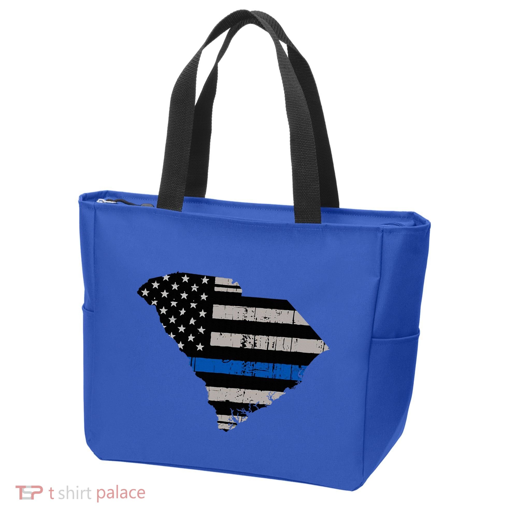 Support Law Enforcement South Carolina Police Officer Tote Bag