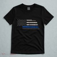 Support Law Enforcement Nebraska Police Officer Blue T-Shirt thumb 5