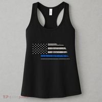 Support Law Enforcement Nebraska Police Officer Blue Women's Tank Top thumb 3