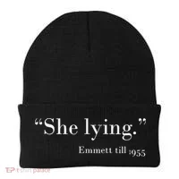 She Lying Emmett Till 1955 Beanie thumb 0